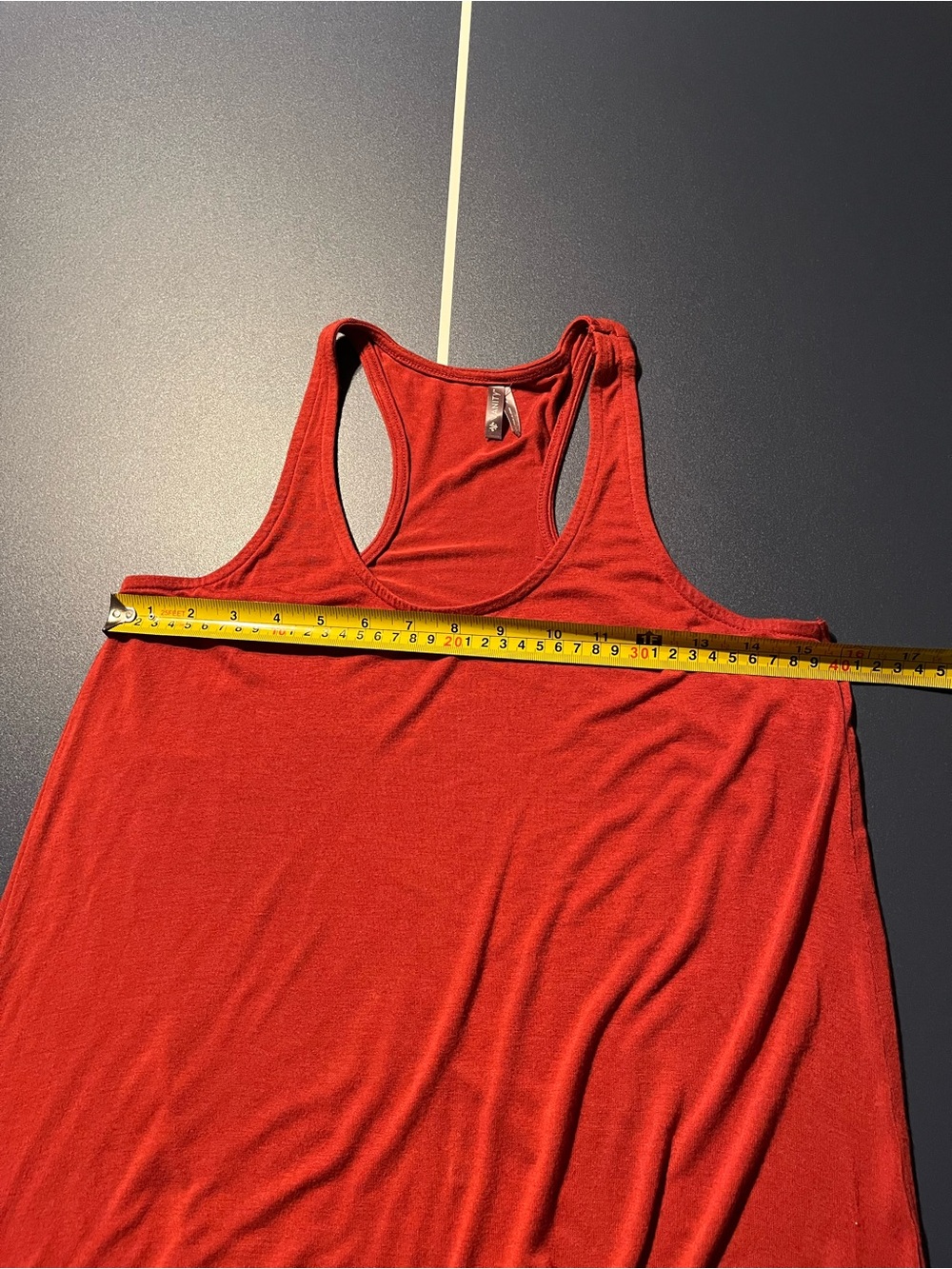 Vanity Red Racerback Tank Top - Picture 5 of 5